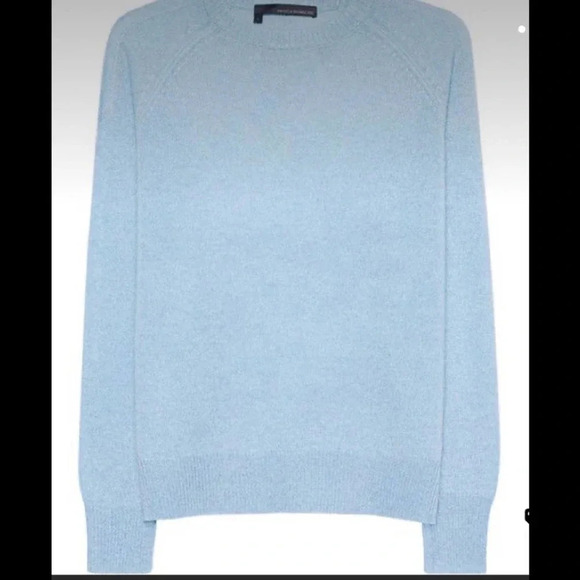 360 Cashmere Crewneck Light Blue Size Small - Picture 3 of 5
